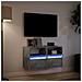 Mobili TV a Parete con Luci LED 2pz Grigio Cemento 41x31x45 cm - Foto miniatura 10