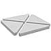 Piastre Per Parasole 4 Pz In Granito Triangolare 14 Kg Grigio - Foto miniatura 2