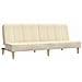 Divano Letto A 2 Posti Crema In Tessuto - Foto miniatura 1