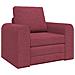 Divano Letto 2-in-1 Rosso Borgogna 98x71x83 cm Tessuto - Foto miniatura 1