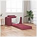 Divano Letto 2-in-1 Rosso Borgogna 98x71x83 cm Tessuto - Foto miniatura 3