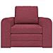 Divano Letto 2-in-1 Rosso Borgogna 98x71x83 cm Tessuto - Foto miniatura 5
