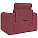 Divano Letto 2-in-1 Rosso Borgogna 98x71x83 cm Tessuto - Foto miniatura 7