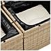 Set Divani Giardino 6 Pezzi con Cuscini Beige Rattan Poliestere - Foto miniatura 8