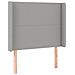 Letto a Molle Materasso e LED Grigio Chiaro 80x200 cm Tessuto - Foto miniatura 7
