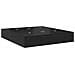 Struttura Letto con Contenitore  Nero Rovere 200x200 cm - Foto miniatura 3