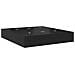 Struttura Letto con Contenitore  Nero Rovere 200x200 cm - Foto miniatura 8
