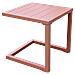 Tavolino Barbados In Alluminio Terracotta - Foto miniatura 1