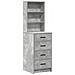 Set di 2 Pezzi di Vanity con LED Grigio Cemento in Legno Ingegnerizzato - Foto miniatura 5
