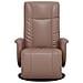 Poltrona Reclinabile con Poggiapiedi Marrone in Similpelle - Foto miniatura 3