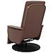 Poltrona Reclinabile con Poggiapiedi Marrone in Similpelle - Foto miniatura 5