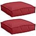 Cuscino per seduta pallet 2 pcs Rosso Vino 40 x 40 x 8 cm - Foto miniatura 1