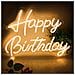 Insegna Al Neon Led ""buon Compleanno"" - Luce Acrilica 42x32cm Per Decorazioni Feste - Foto miniatura 2
