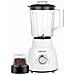 Frullatore 2 In 1 500 W 1,6 L Ultra Resistente Con Macinino, Bianco - Foto miniatura 1