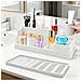 Organizzatore Porta Spazzolini Da Bagno In Silicone 2-in-1 - Contenitore Con Vassoio Di Drenaggio Black - Foto miniatura 4