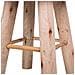 Sgabello Rosso In Cotone Intrecciato E Legno 32x32x44h - Foto miniatura 4