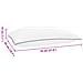 Cuscino Shread Bianco 70 x 50 x 18 cm Schiuma Memory - Foto miniatura 7