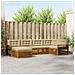 Set di divani da esterno con cuscino 6 pcs Naturale e Beige - Foto miniatura 2