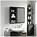 Armadio da bagno a muro Rovere Nero 20 x 10 x 50 cm - Foto miniatura 5