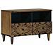 Mobile TV Marrone 70 x 33,5 x 46 cm Legno di mango massello - Foto miniatura 1