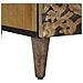 Mobile TV Marrone 70 x 33,5 x 46 cm Legno di mango massello - Foto miniatura 8