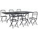Set da Pranzo per Giardino 7 pcs Antracite 212 x 90 x 76 cm - Foto miniatura 1