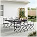 Set da Pranzo per Giardino 7 pcs Antracite 212 x 90 x 76 cm - Foto miniatura 2