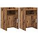 Comodini 2 pcs Legno antico 40 x 36 x 60 cm - Foto miniatura 1