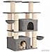 Albero per gatti con pali per graffiare in sisal 2 pz 147 cm - Foto miniatura 3
