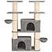 Albero per gatti con pali per graffiare in sisal 2 pz 147 cm - Foto miniatura 4