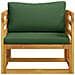 Poltrona componibile con cuscini 100 % poliestere Solid-Acacia - Foto miniatura 2