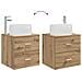 Set di mobili per il bagno 2 pz Rovere Artigianale - Foto miniatura 10