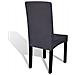 Set 4 Pz Fodera Elastica Per Sedie Antracite - Foto miniatura 3