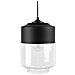 Lampada Da Soffitto Nera In Vetro E Metallo Nero - Jurua - Foto miniatura 1