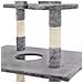 Albero Per Gatti Con Tiragraffi In Sisal 230-260 Cm Grigio - Foto miniatura 5