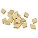 20 Perline Di Legno A Forma Di Diamanti 20 Mm - Foto miniatura 1
