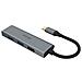 Ak-cbca25-18bk Hub Di Interfaccia Usb 3.2 Gen 1 [3.1 Gen 1] Type-c 5000 Mbit / s Grigio (Ak-cbca25-18bk Usb Type-c 4 Port Hub)  - Foto miniatura 3