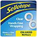 A Portata Di Mano Ricariche Extra Nastro Adesivo Forte Chiaro Ricariche Nastro Per Arte E Artigianato Forte Nastro Per Il Nastro A Portata Di Mano Dispenser Confezione Da 2 (18 Mm X 15 M)  - Foto miniatura 1