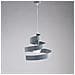 Lampadario A Sospensione In Ferro Una Luce Grigio 30x H23 Cm - Foto miniatura 1