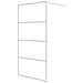 Parete Doccia Walk In Bianca 100x195 Cm Vetro Trasparente Esg - Foto miniatura 2
