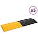 Dossi 5 Pz Giallo E Nero 97x32,5x4 Cm In Gomma - Foto miniatura 1