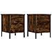 Comodini 2 Pz Rovere Fumo 40x42x50 Cm In Legno Multistrato - Foto miniatura 2