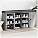 Panca Porta Scarpe Grigio Sonoma 102x32x50 Cm Legno Multistrato - Foto miniatura 1
