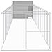 Casetta Cani Corsa Grigio Chiaro 214x1273x181cm Acciaio Zincato - Foto miniatura 2