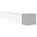 Casetta Cani Corsa Grigio Chiaro 214x1273x181cm Acciaio Zincato - Foto miniatura 4