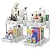 Set 2 Organizer Sottolavello Bianco Bagno Cucina Cassetto Scorrevole Salvaspazio - Foto miniatura 1