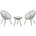 Set Bistrot Acapulco Ii Grigio Chiaro - Foto miniatura 2