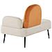 Chaise Longue Versione Destra Arcey Velluto Arancione - Foto miniatura 2