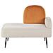 Chaise Longue Versione Destra Arcey Velluto Arancione - Foto miniatura 6