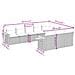 Set Divano Da Giardino 10 Pz Con Cuscini Grigio In Polyrattan - Foto miniatura 3